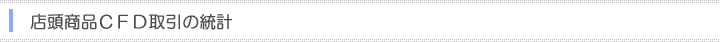 店頭商品CFD取引の統計